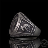 Vintage Explorer Elephant Sterling Silver Ring