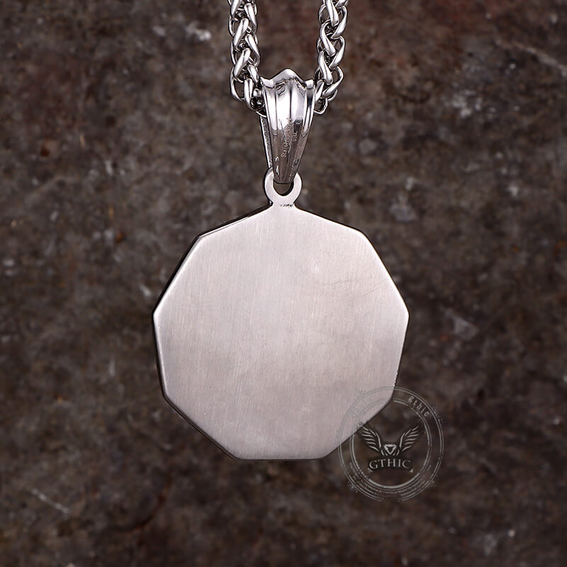 Vintage Eye of Providence Stainless Steel Pendant