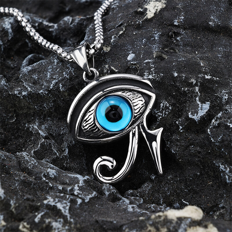 Vintage Eye of Ra Stainless Steel Pendant | Gthic.com