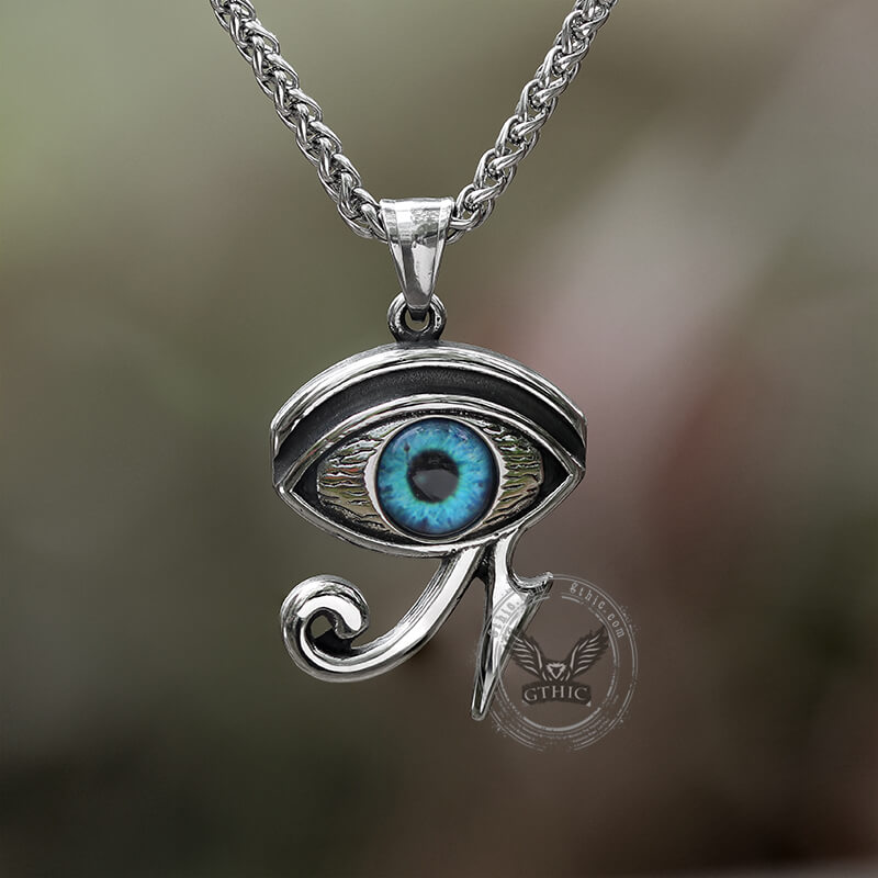 Vintage Eye of Ra Stainless Steel Pendant | Gthic.com