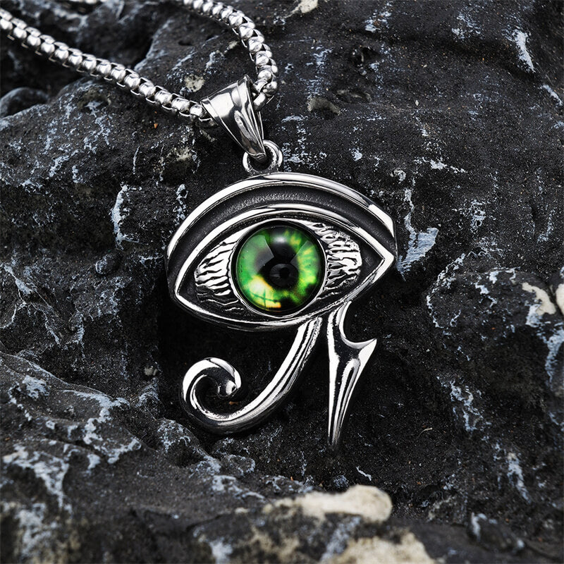 Vintage Eye of Ra Stainless Steel Pendant | Gthic.com