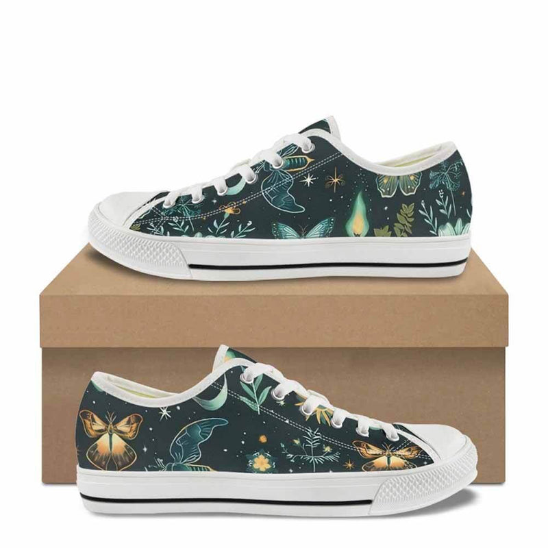 Vintage Fairy Butterfly Stars Canvas Shoes | Gthic.com