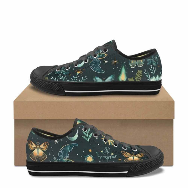 Vintage Fairy Butterfly Stars Canvas Shoes | Gthic.com