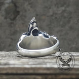 Vintage Fierce Shark Ocean Wave Sterling Silver Ring