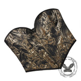 Top corsé con cuello halter y cordones vintage