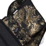 Top corsé con cuello halter y cordones vintage