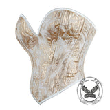 Top corsé con cuello halter y cordones vintage