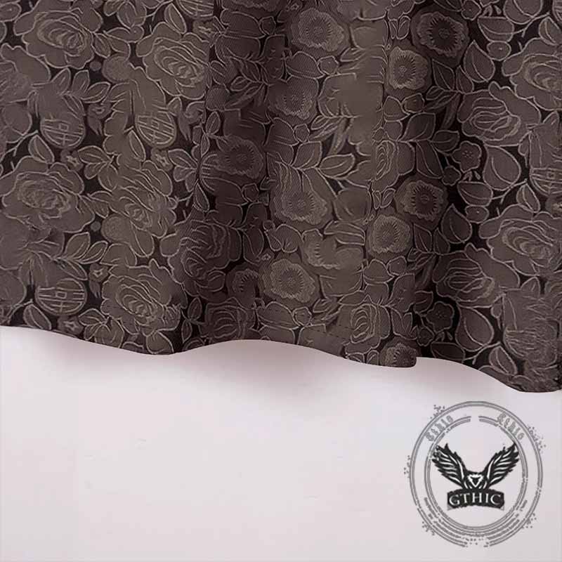 Vintage Floral Print Short Sleeve Polo Shirt