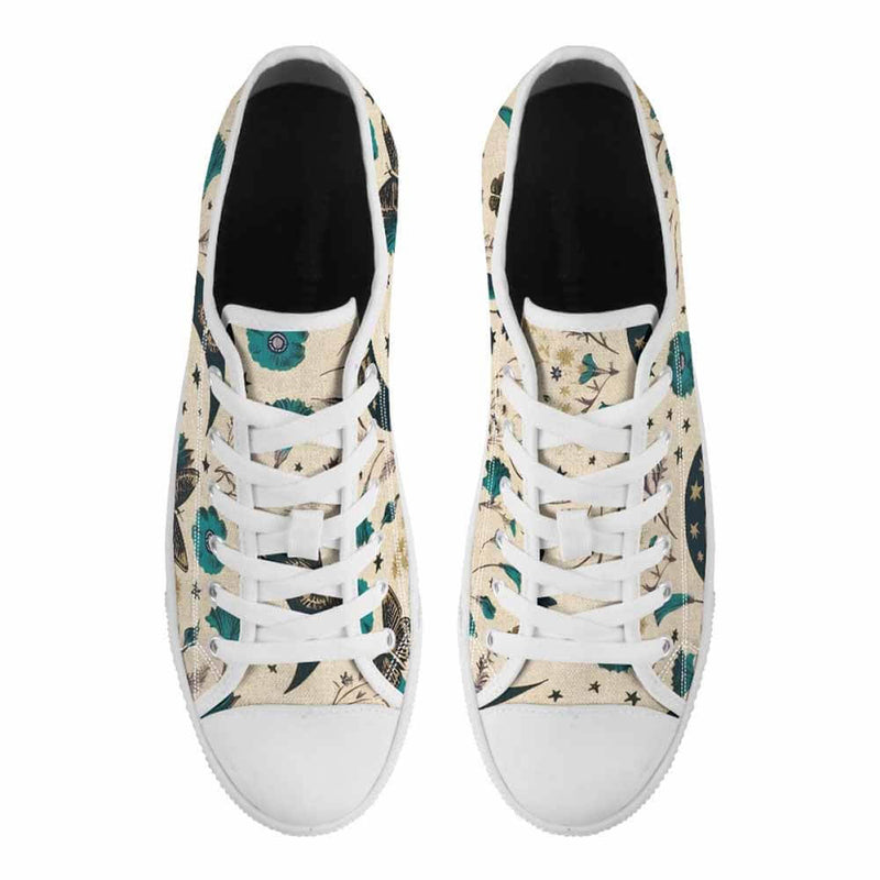 Vintage Flower Butterfly Canvas Shoes