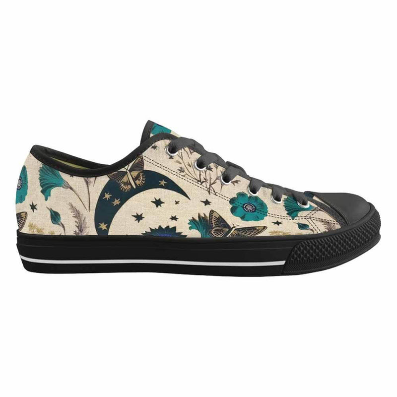 Vintage Flower Butterfly Canvas Shoes