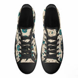 Vintage Flower Butterfly Canvas Shoes