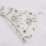 Vintage Flower Embroidered Mesh Patchwork Dress