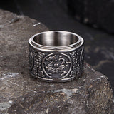 Vintage Four Mythical Beasts Stainless Steel Spinner Ring