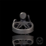 Vintage Gem Eye Octopus Tentacle Sterling Silver Marine Ring