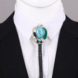 Vintage Gem Feather Heart Design Alloy Bolo Tie