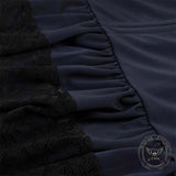 Vintage Gothic Lace-Panel Lolita Mid-Length Skirt