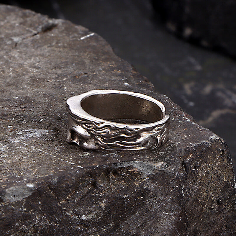 Vintage Half Face Venus Copper Open Ring