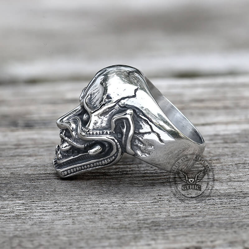 Vintage Hannya Oni Stainless Steel Ring