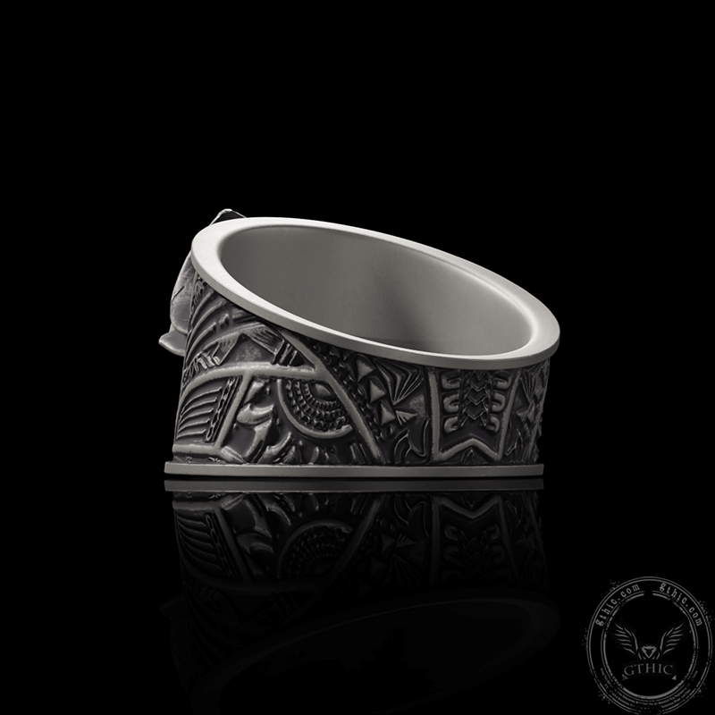 Vintage Hat Skull Sterling Silver Ring | Gthic.com