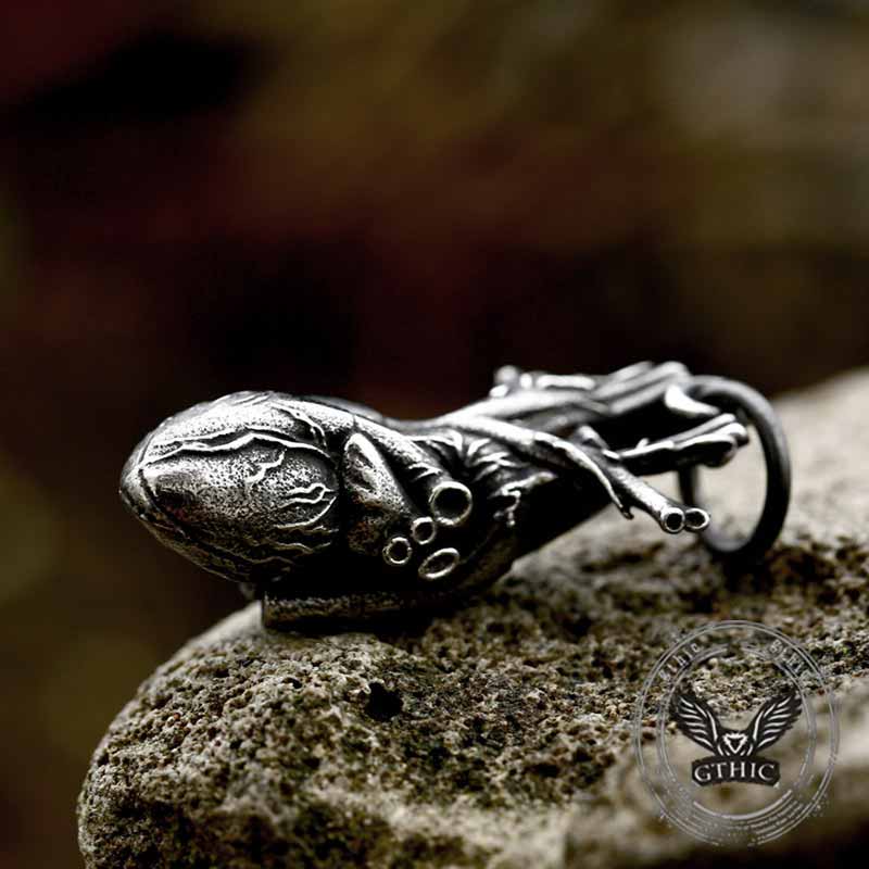 Vintage Heart Shape Stainless Steel Pendant