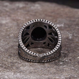 Vintage Hollow Design Stainless Steel Snake Ring