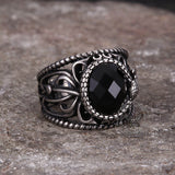Vintage Hollow Design Stainless Steel Snake Ring