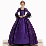 Vintage Jacquard Court Costume Gowns Dress | Gthic.com