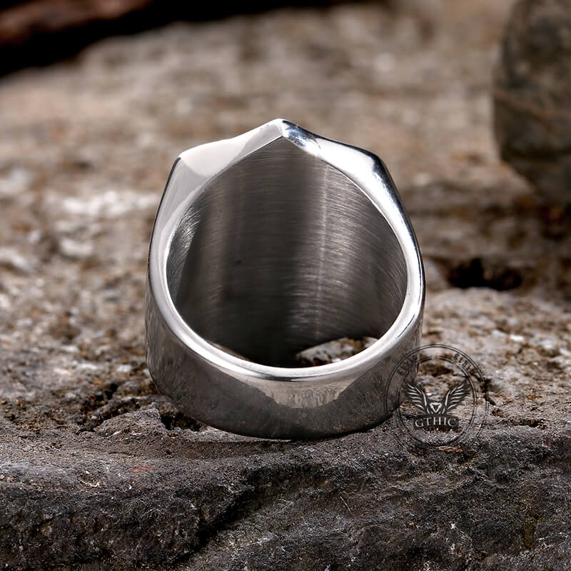 Vintage Knights Templar Crusade Stainless Steel Ring