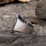 Vintage Knights Templar Crusade Stainless Steel Ring | Gthic.com