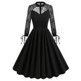 Vintage Lace Pattern Cutout Ball Dress  | Gthic.com