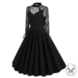 Vintage Lace Pattern Cutout Ball Dress  | Gthic.com