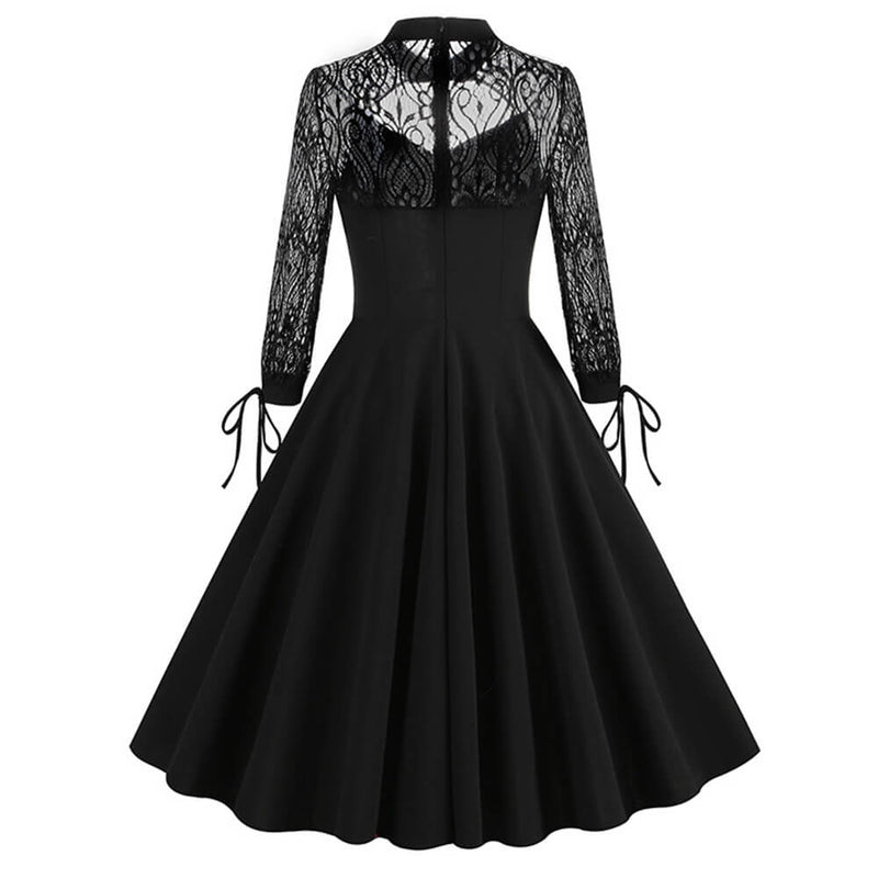 Vintage Lace Pattern Cutout Ball Dress  | Gthic.com