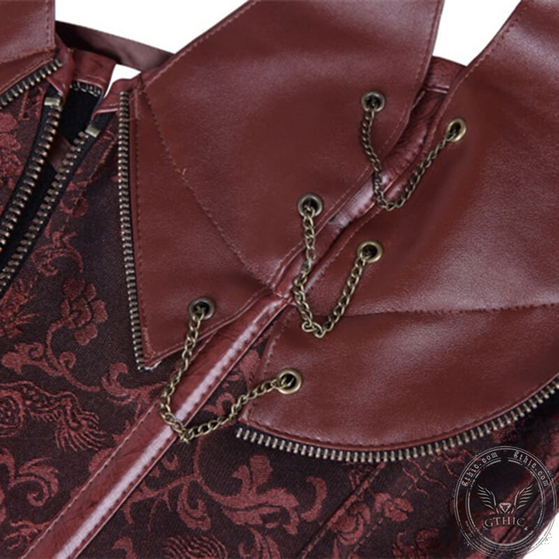 Vintage Lace Up Halter Neck Corset Top