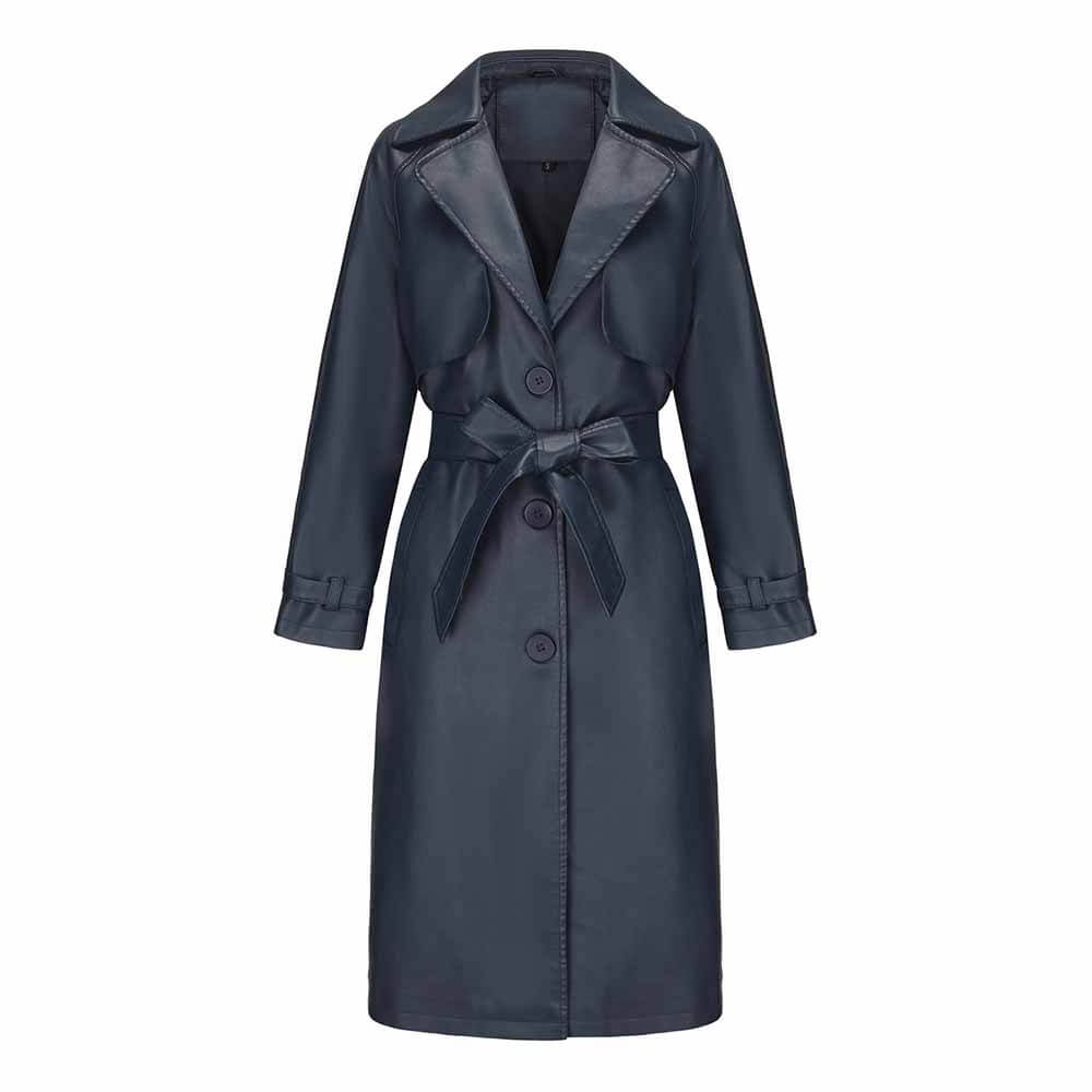 Vintage Lapel Belt Long Trench Coat | Gthic.com