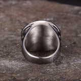 Vintage Last Supper Cross Stainless Steel Ring