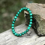 Vintage Malachite Beads Adjustable Bracelet | Gthic.com
