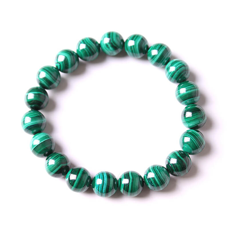 Vintage Malachite Beads Adjustable Bracelet