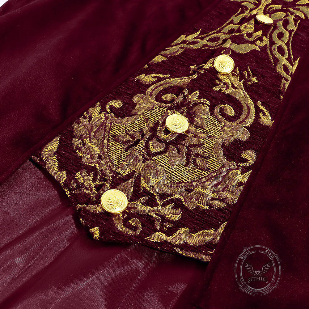 Vintage Medieval-Style Long Tailcoat Costume