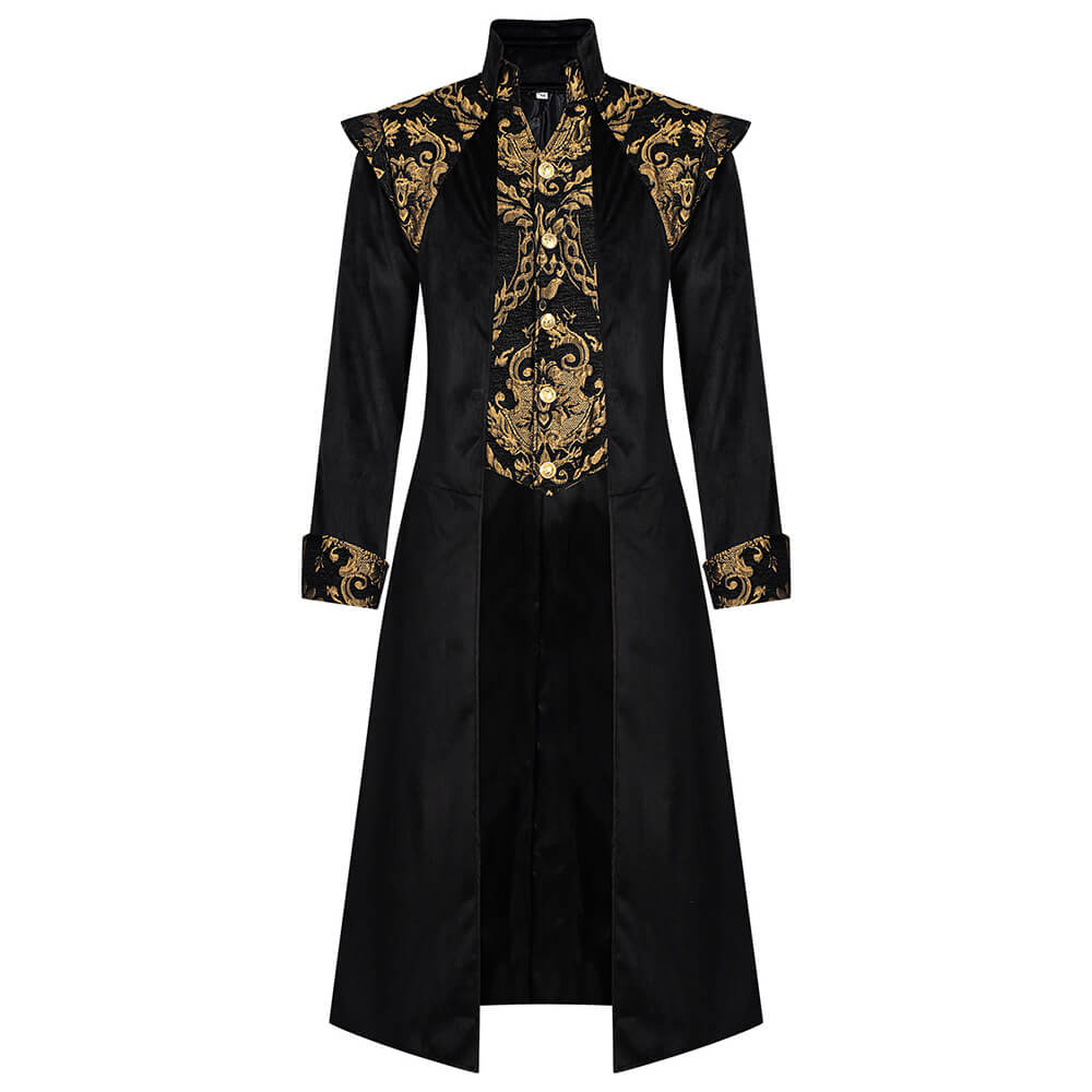 Vintage Medieval-Style Long Tailcoat Costume