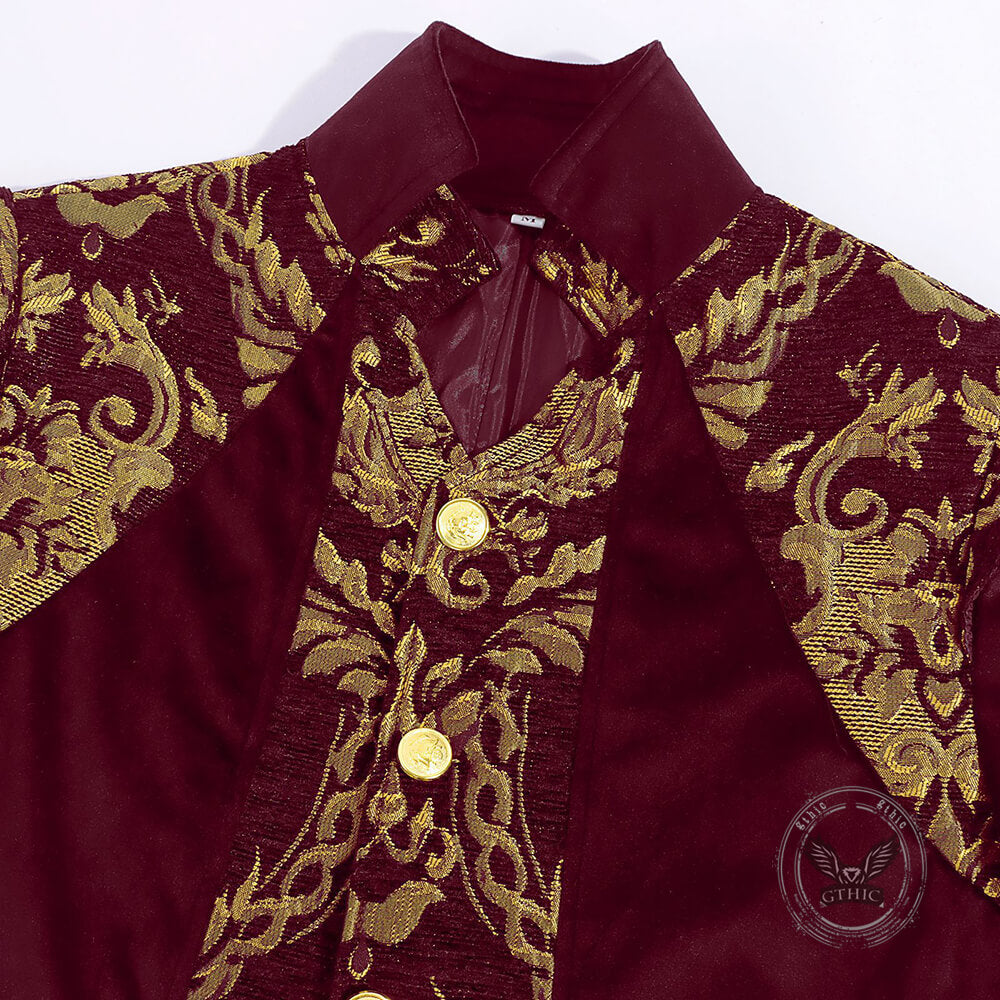 Vintage Medieval-Style Long Tailcoat Costume