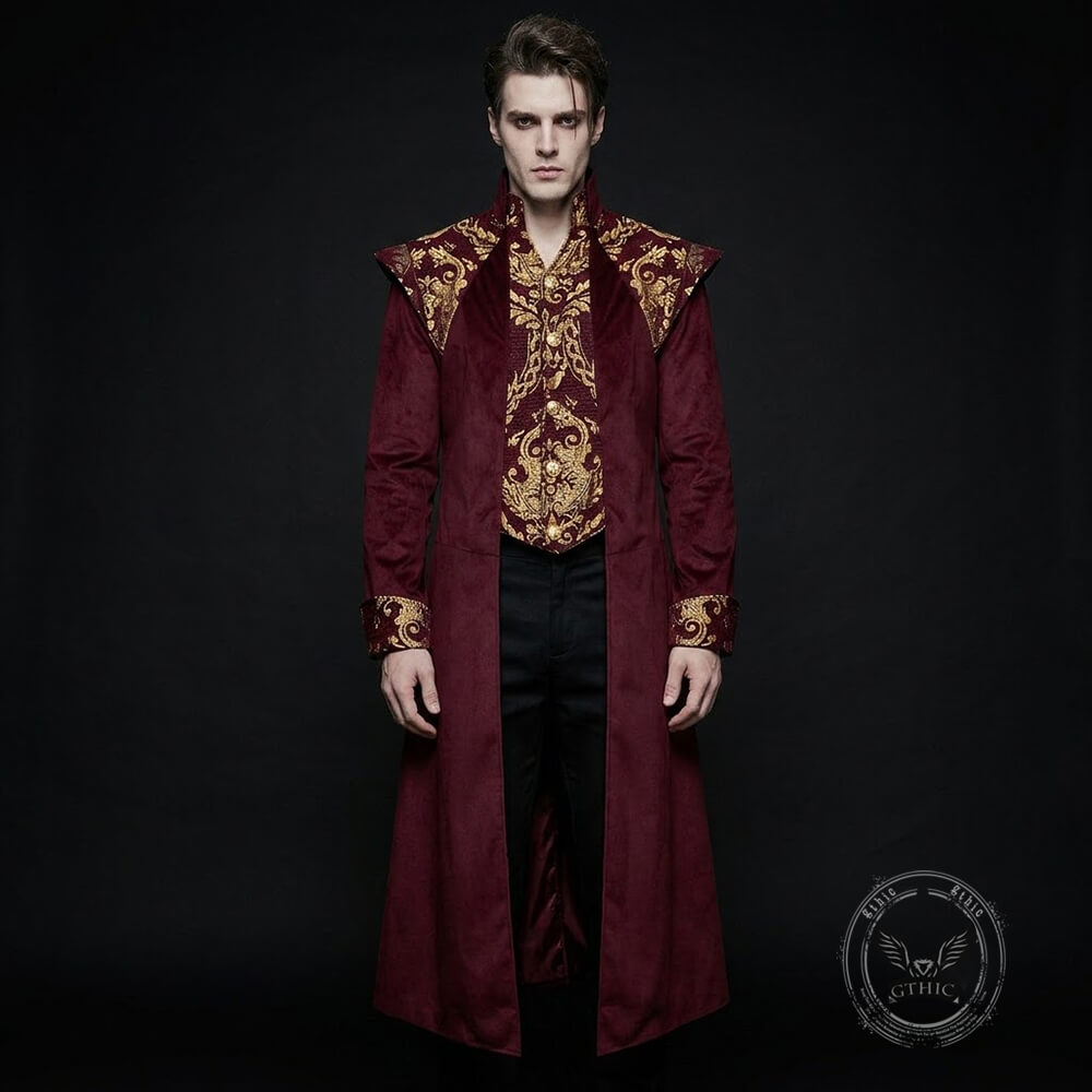 Vintage Medieval-Style Long Tailcoat Costume | Gthic.com