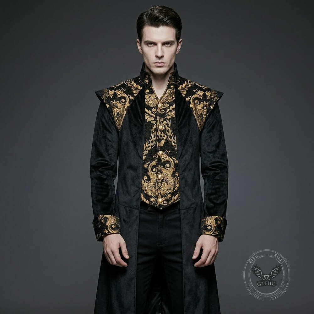 Vintage Medieval-Style Long Tailcoat Costume | Gthic.com