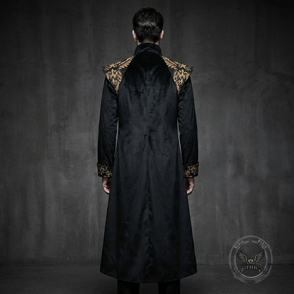 Vintage Medieval-Style Long Tailcoat Costume
