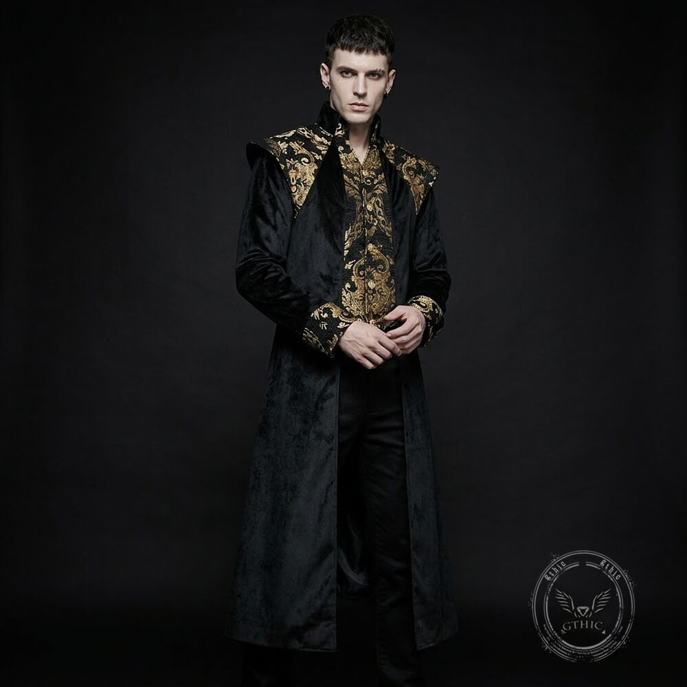 Vintage Medieval-Style Long Tailcoat Costume | Gthic.com