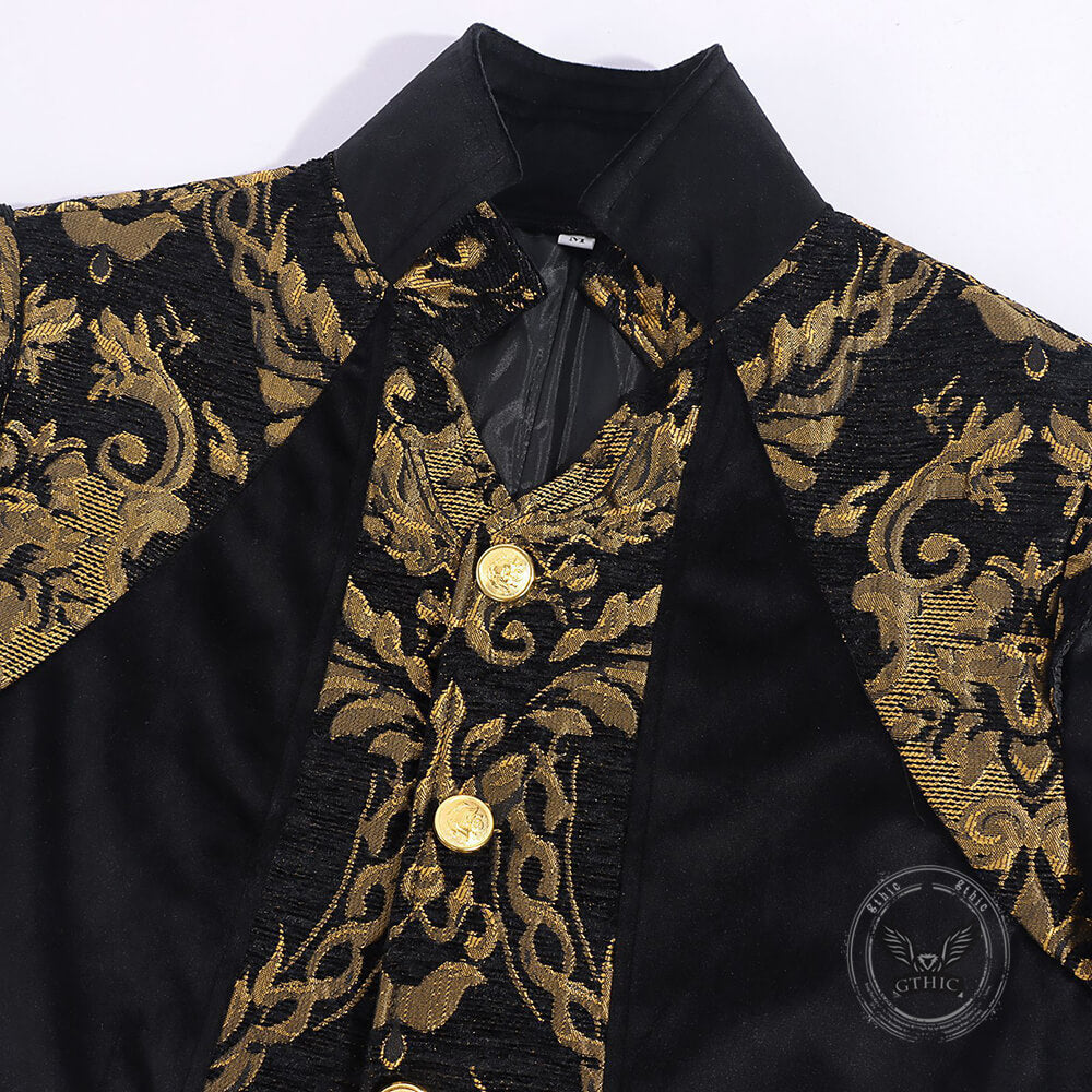 Vintage Medieval-Style Long Tailcoat Costume
