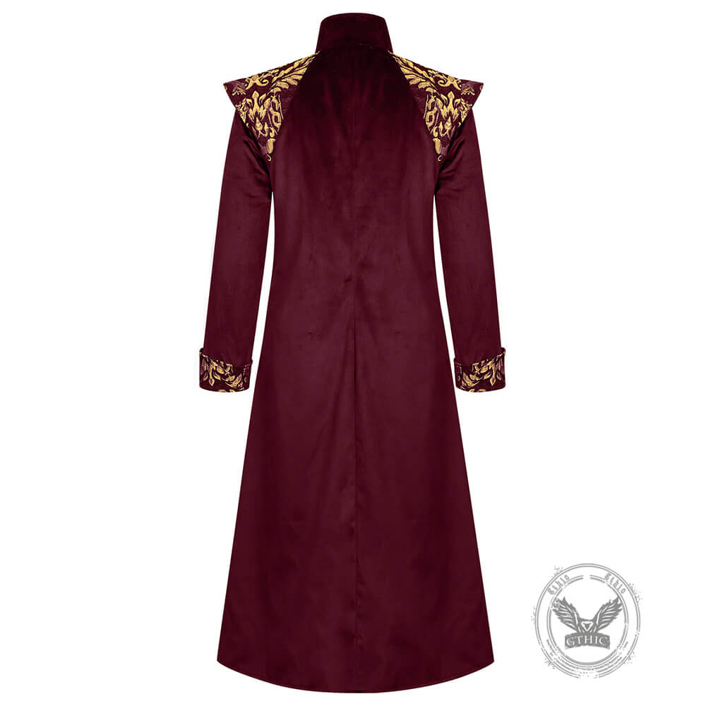 Vintage Medieval-Style Long Tailcoat Costume