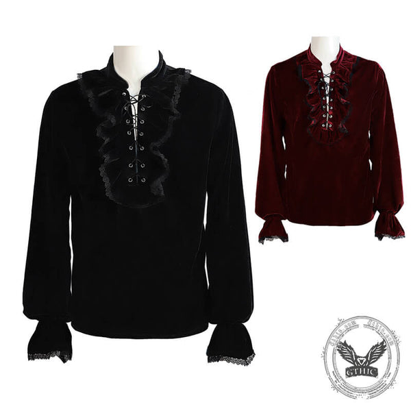 Vintage Medieval Count Polyester Shirt | Gthic.com