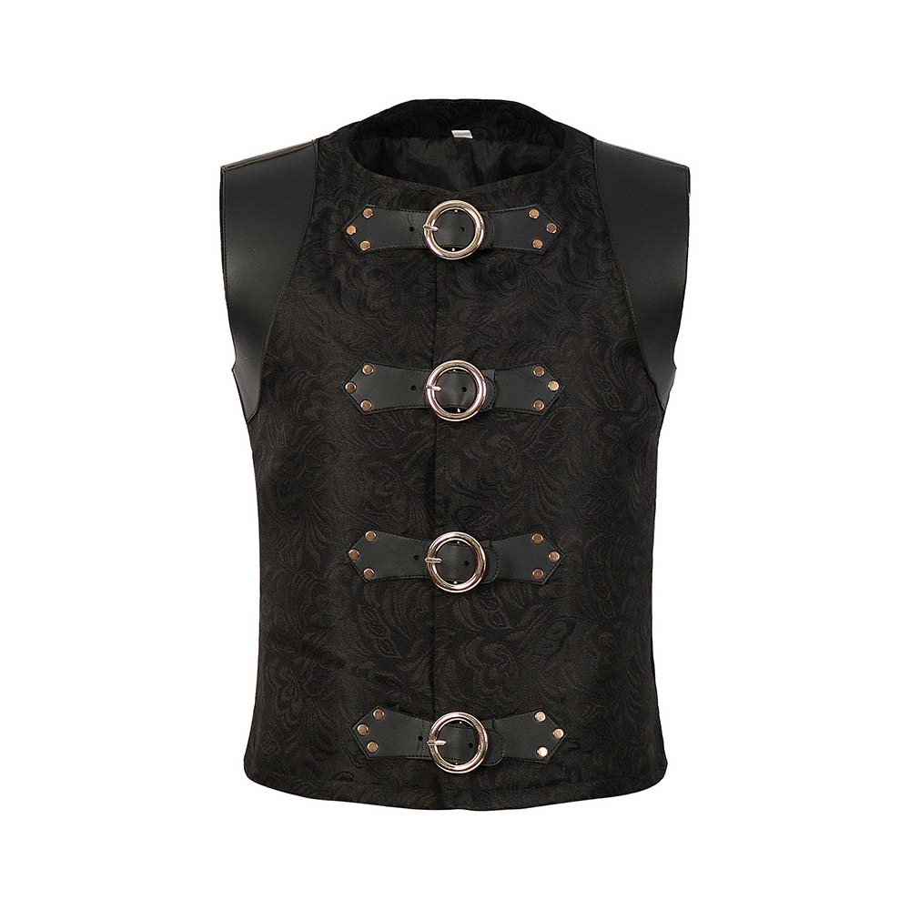 Vintage Medieval Jacquard Pirate Vest Costume Set | Gthic.com
