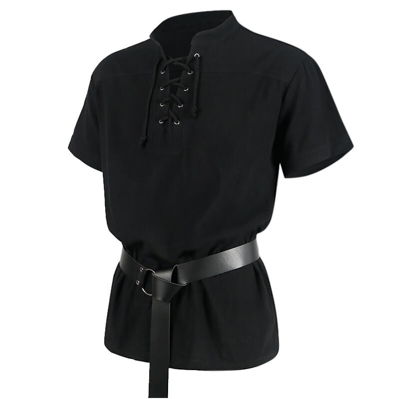 Vintage Medieval Strapped Warrior Belt Shirt | Gthic.com
