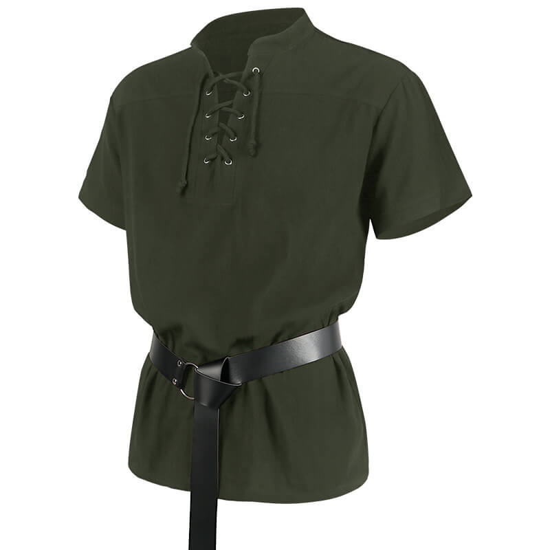 Vintage Medieval Strapped Warrior Belt Shirt | Gthic.com